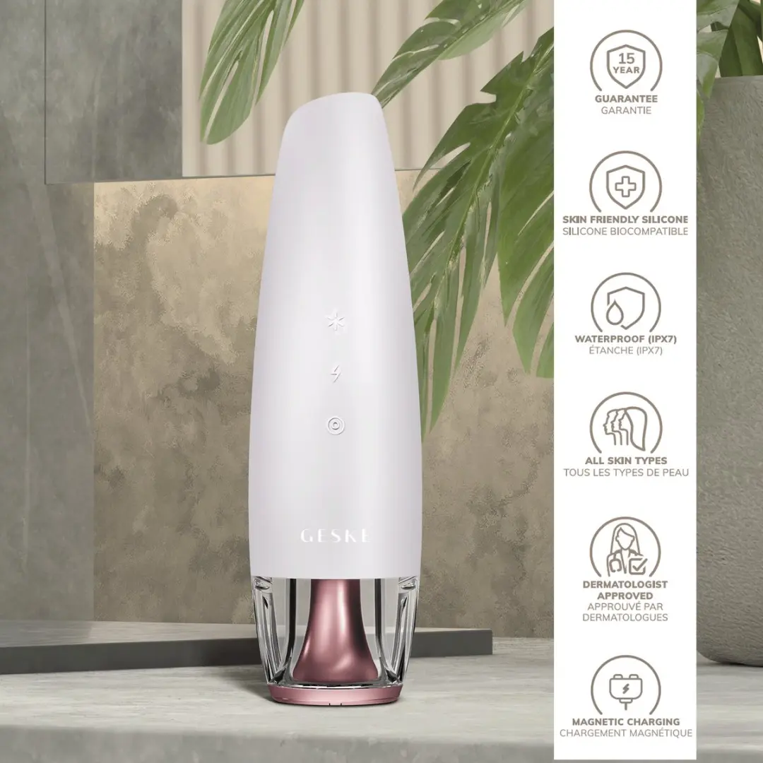 GESKE SmartAppGuided Anti-Aging Gezichtsmassageapparaat GK000039SL01 - Starlight