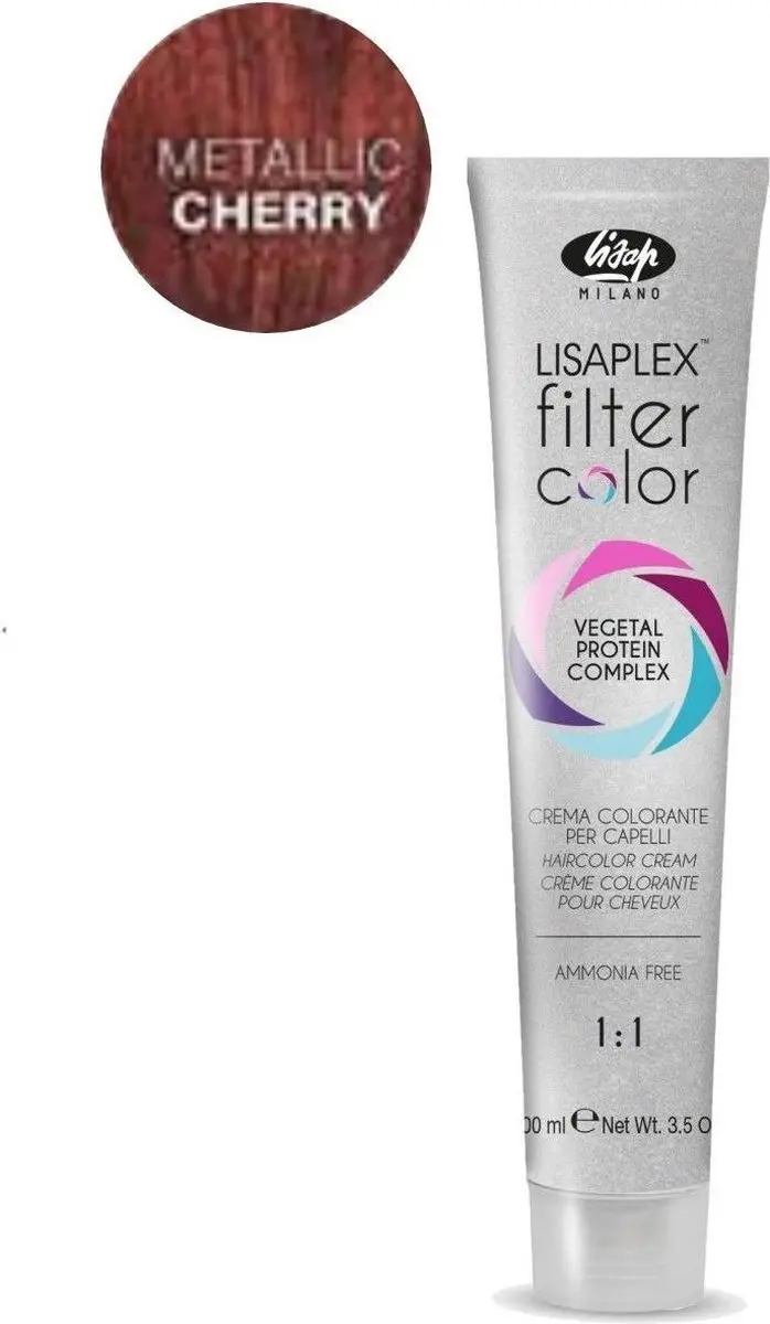 Lisap Lisaplex Filter Metallic Cherry Gepigmenteerde Crème 100ml