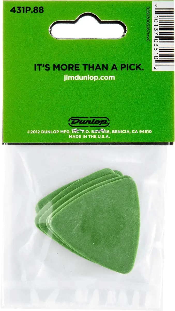 Dunlop Tortex Triangle Plectrum 0.88mm - 6 Stuks