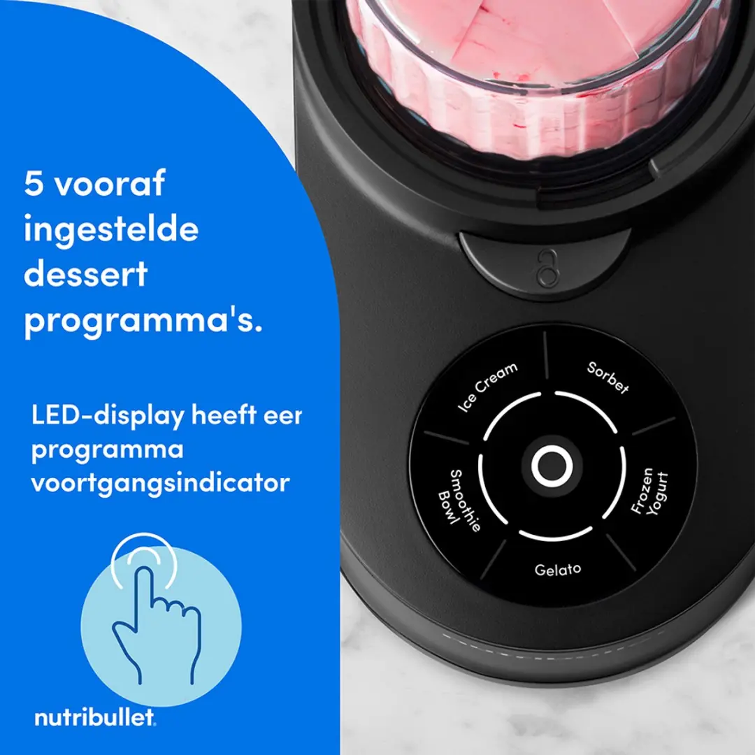 NutriBullet Chill IJsmachine 500W - Zwart
