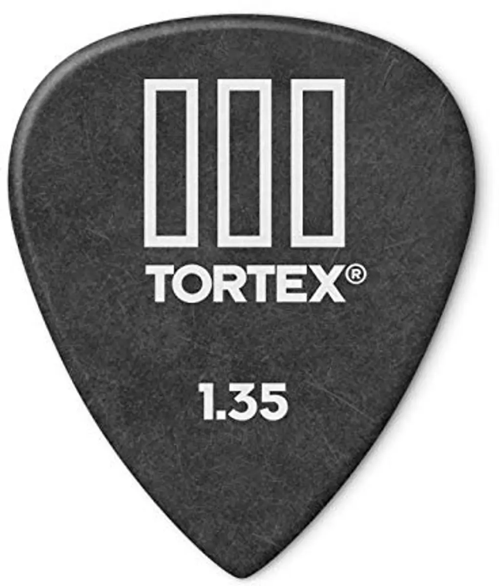 Dunlop Tortex III Plectrum 1.35mm - 12 Stuks - Zwart - afbeelding 6 van 6