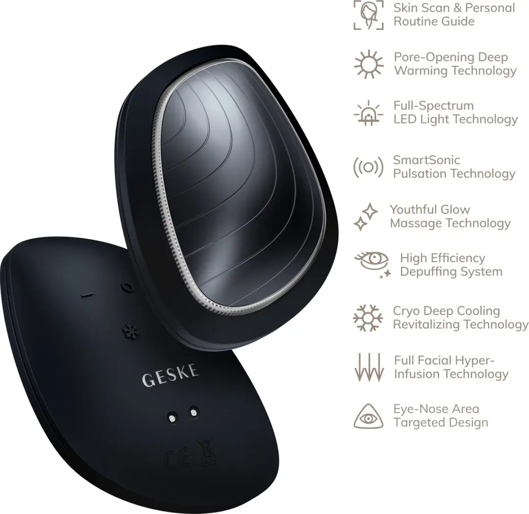 Geske SmartAppGuided Sonic Warm & Cool Mask GK000002BK01 - Zwart - afbeelding 6 van 6
