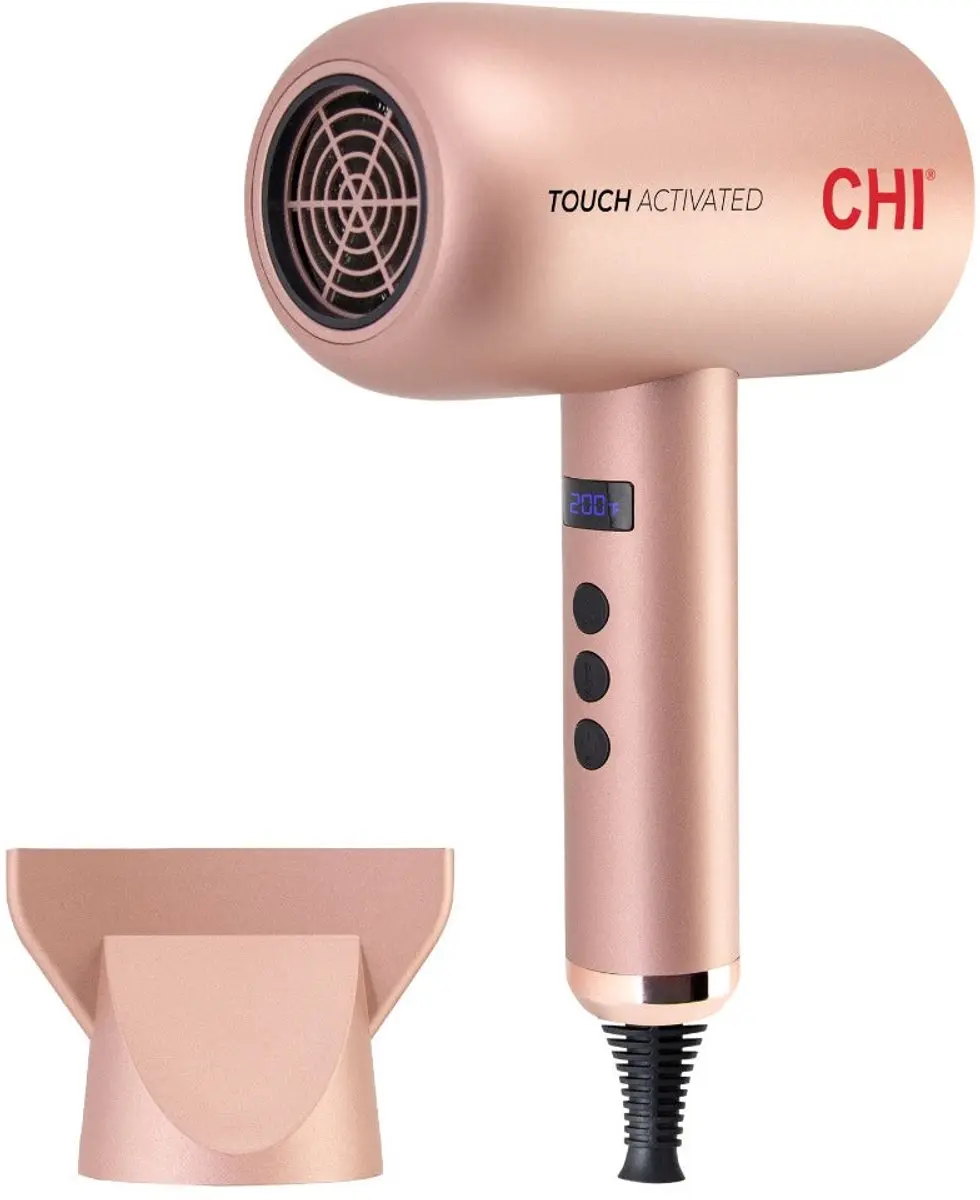 Chi Natural Life Touch Activated Compact Haardroger - Zwart