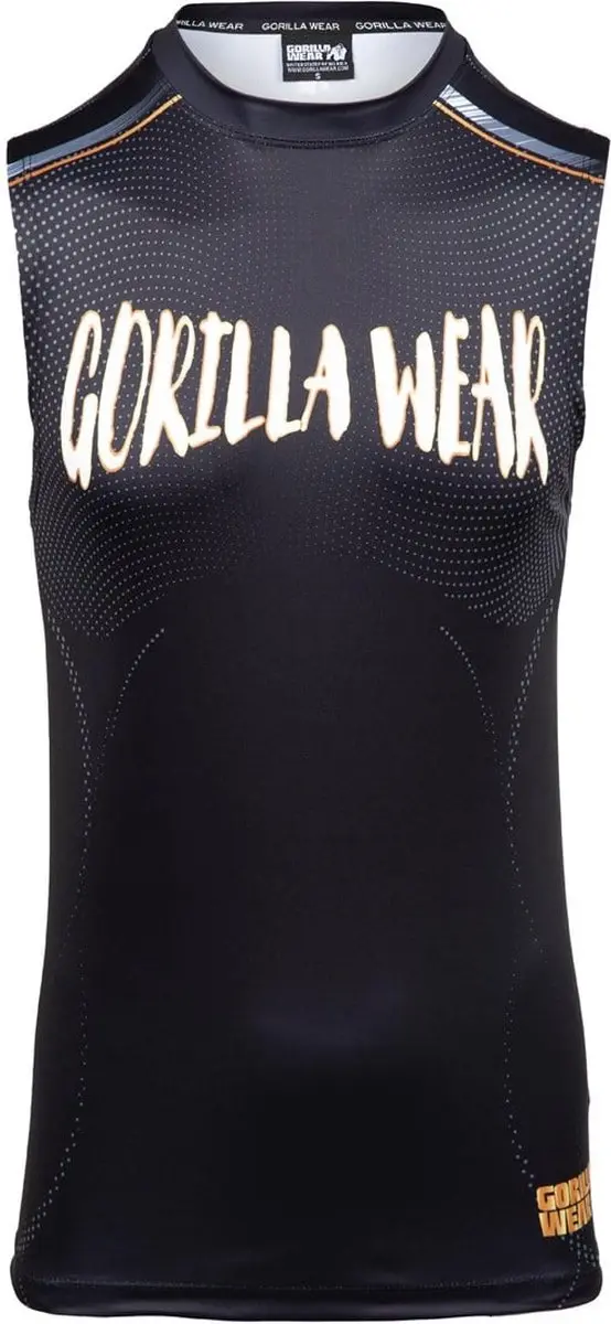Gorilla Wear Clayton Tank Top - Zwart/Goud S