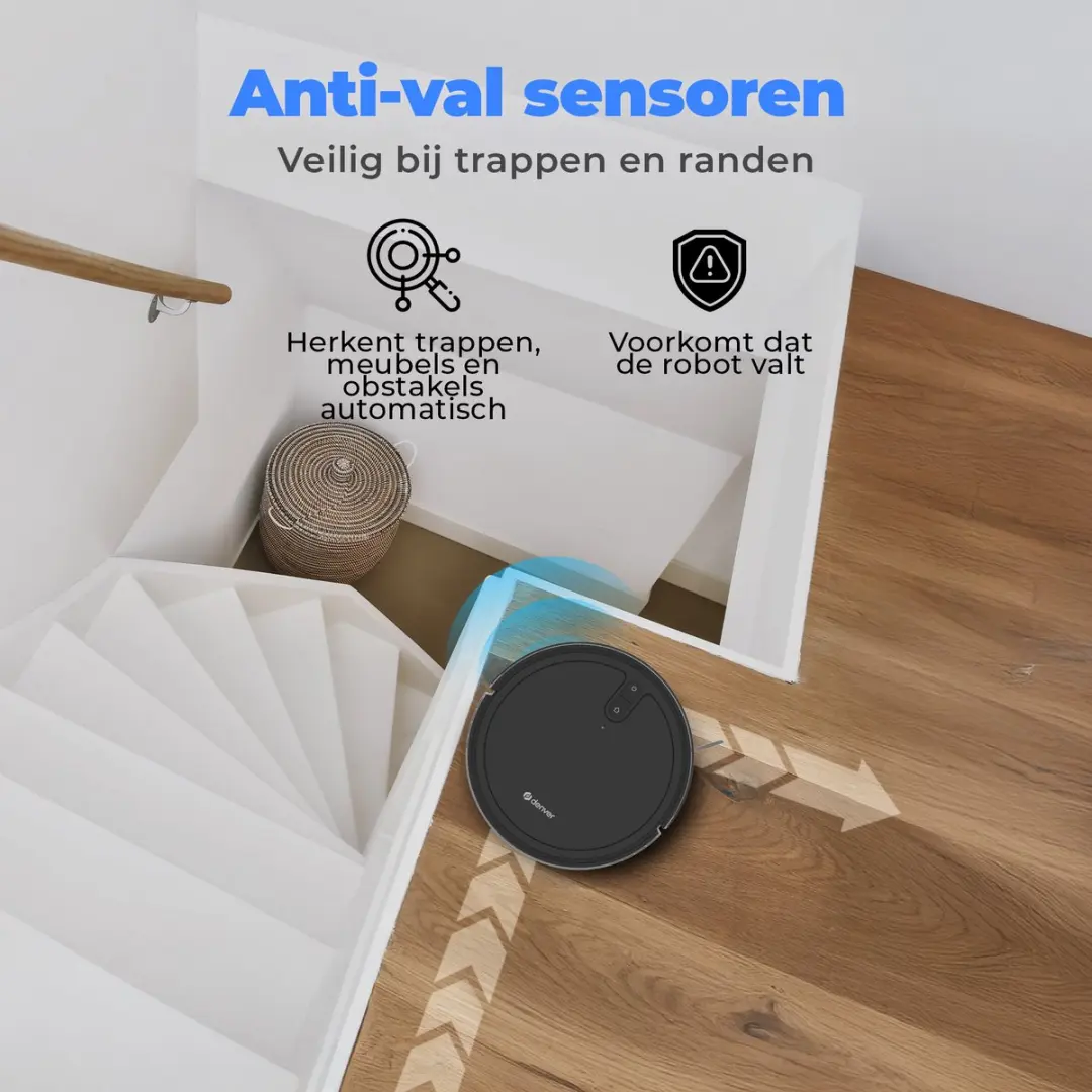 Denver RVC125 Robotstofzuiger - 2700 Airwatts - Zwart