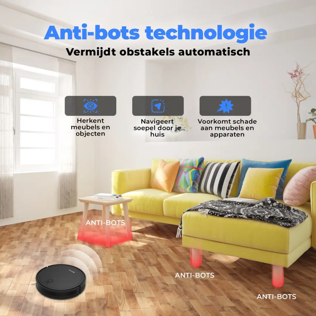 Denver RVC125 Robotstofzuiger - 2700 Airwatts - Zwart