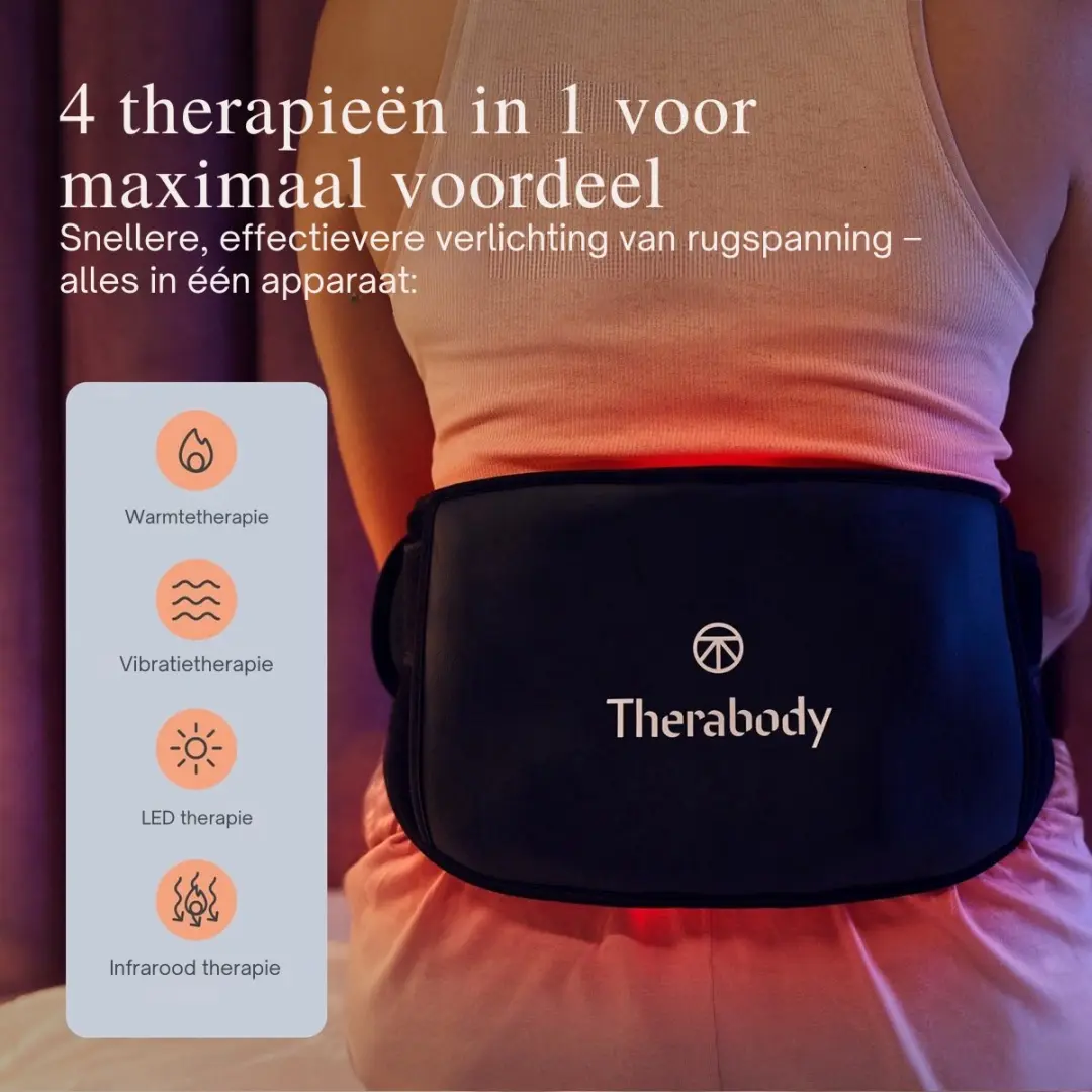 Therabody ThermBack LED Rugband - Warmte/Vibratie/Infrarood/LED - 840295408538