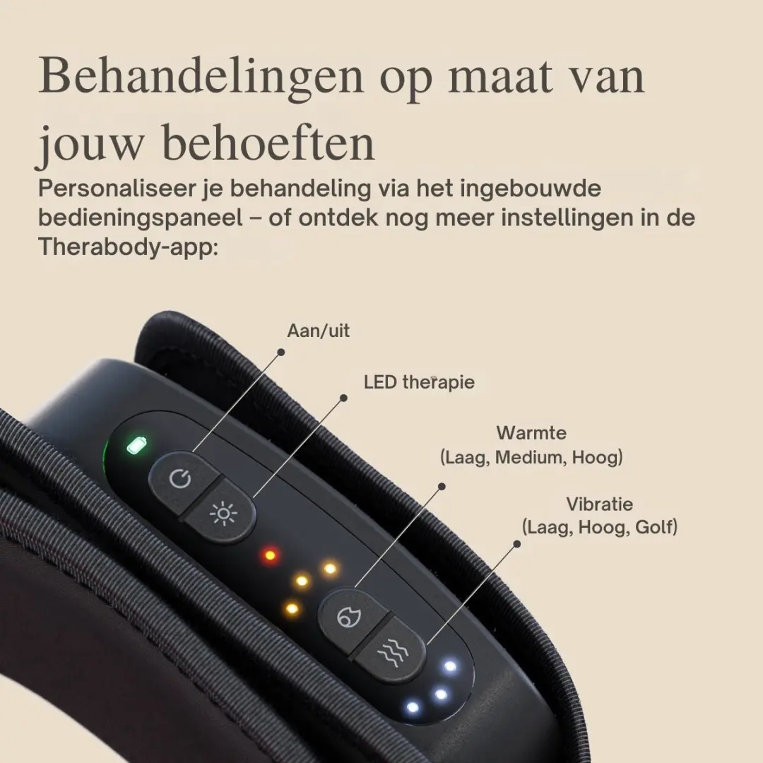 Therabody ThermBack LED Rugband - Warmte/Vibratie/Infrarood/LED - 840295408538