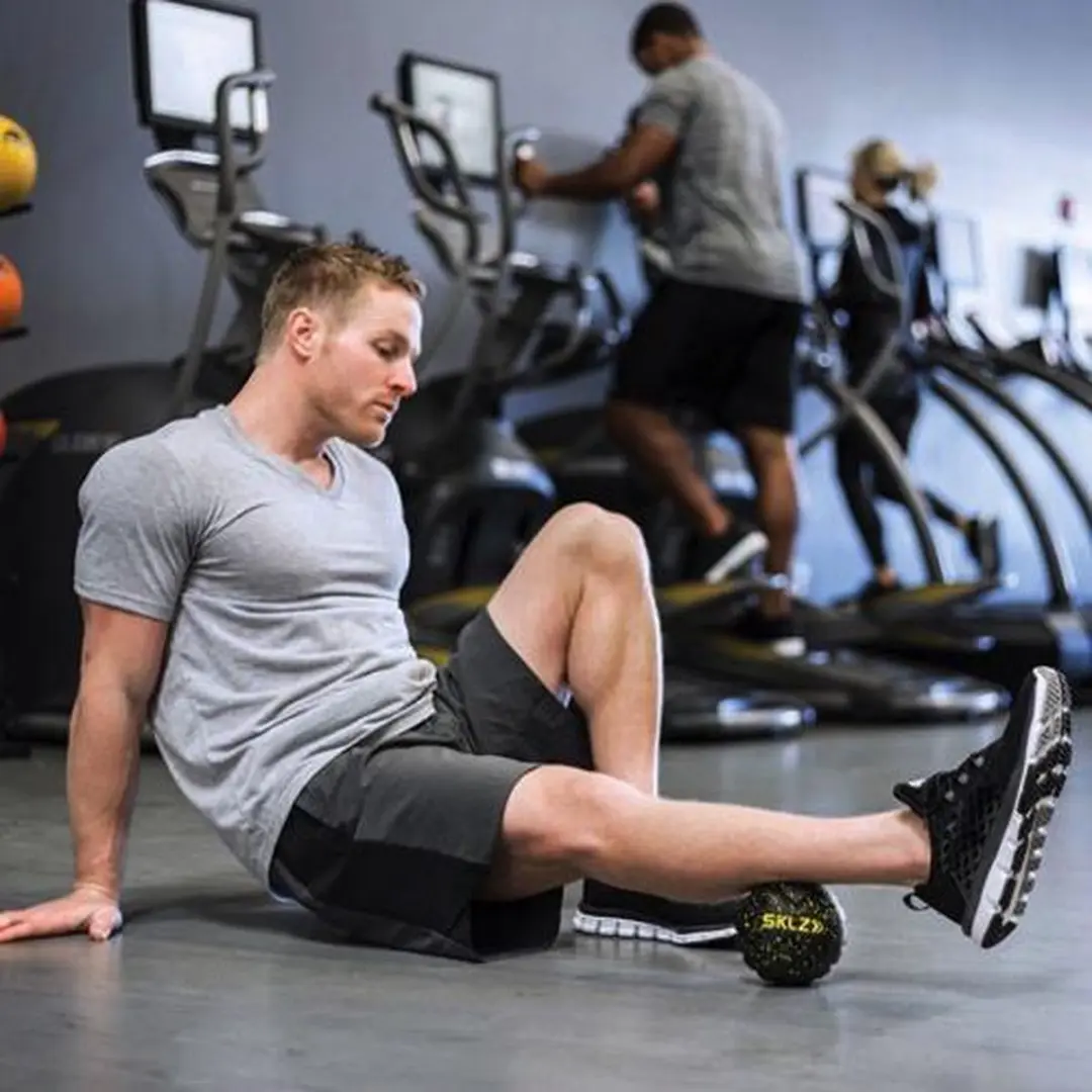 Sklz Targeted Massagebal - Benen/Rug - Zwart/Geel