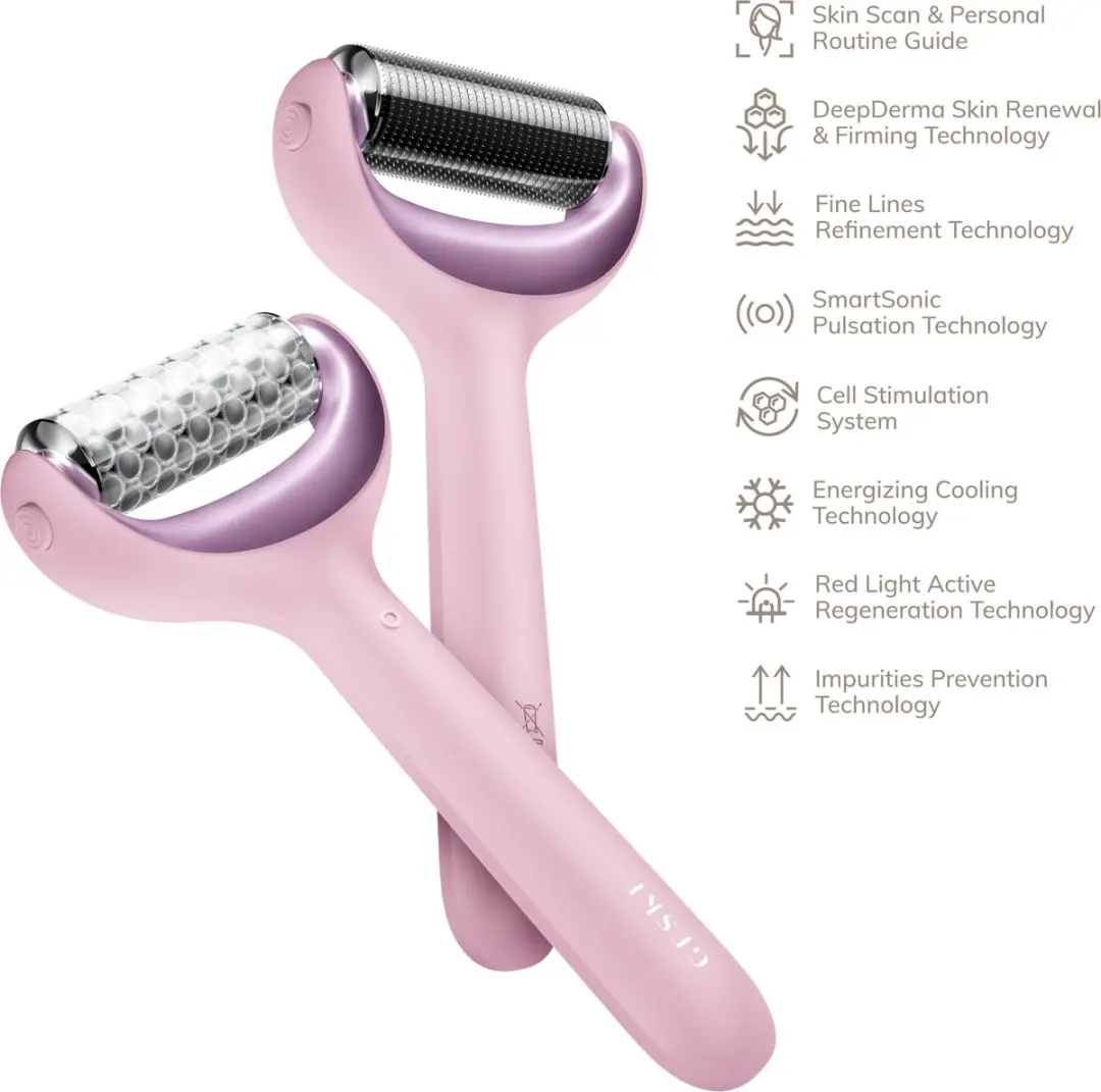 GESKE SmartAppGuided MicroNeedle Roller 8-in-1 - GK000043PK01 - Roze