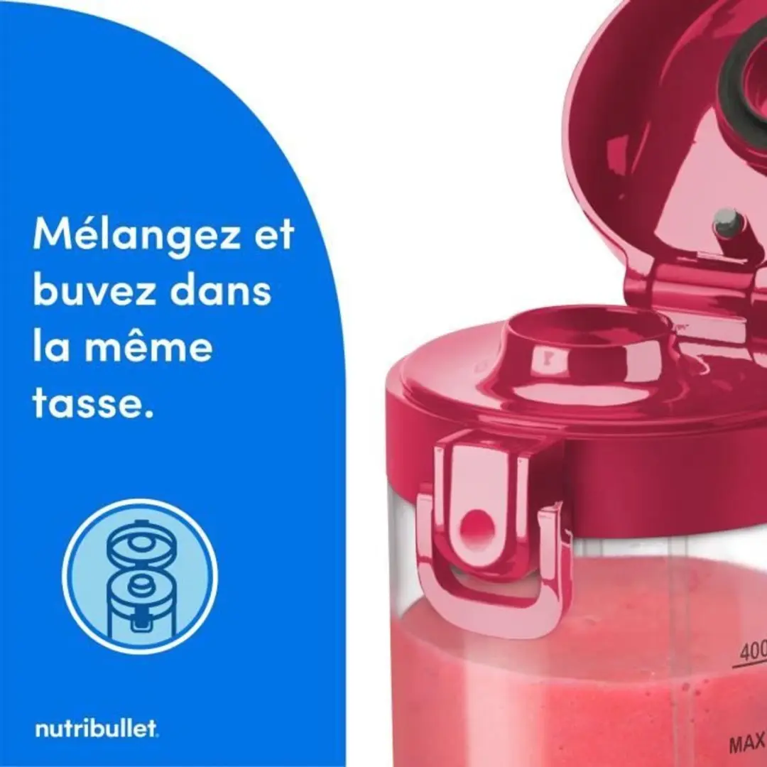 NutriBullet NBP003MA Draagbare Blender - 70W - 0,48L - Magenta