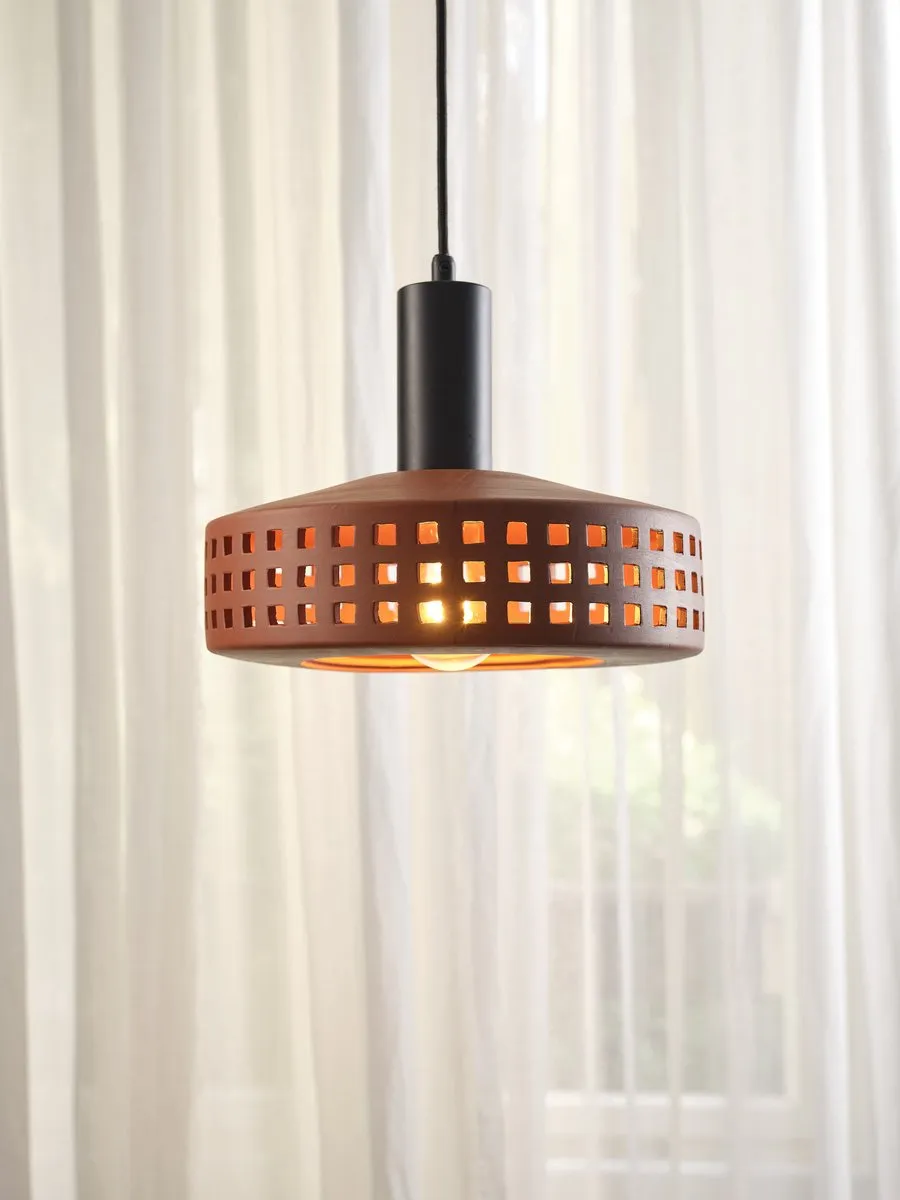 LEDVANCE Decor Clay Windows Hanglamp 1XE27 - Bruin