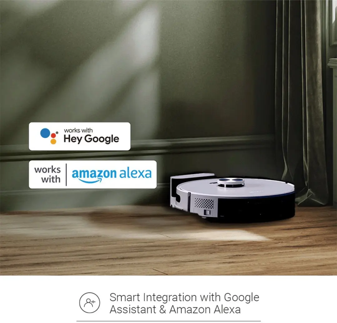 EZVIZ RE5 Robotstofzuiger met Dweilfunctie 4000 Pa - Wit