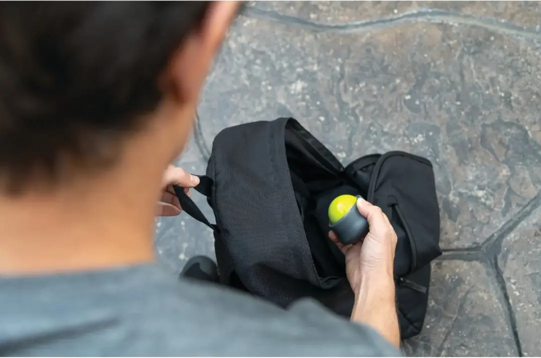 TriggerPoint Handheld Massage Bal - Grijs/ Groen/ Lime - afbeelding 6 van 6