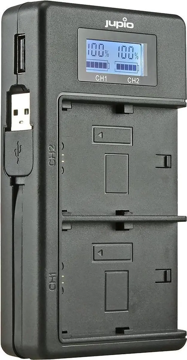Jupio USB Dedicated Duo Charger LCD