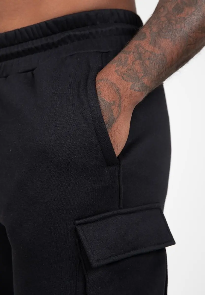 Gorilla Wear Hudson Cargo Joggingbroek S - Zwart
