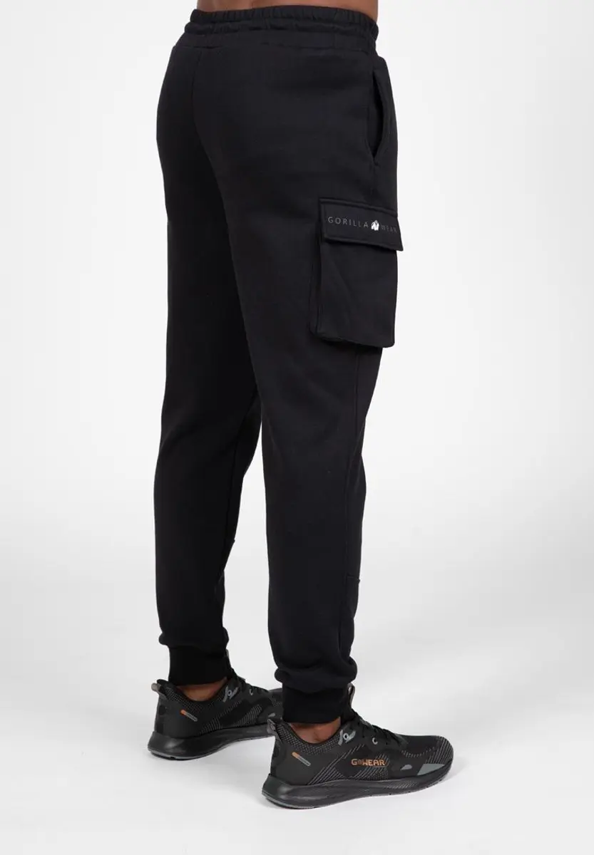 Gorilla Wear Hudson Cargo Joggingbroek S - Zwart