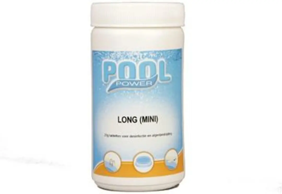 Pool Power Mini Flacon Desinfectie- en Anti-algmiddel 1kg - Chloortabletten 90%