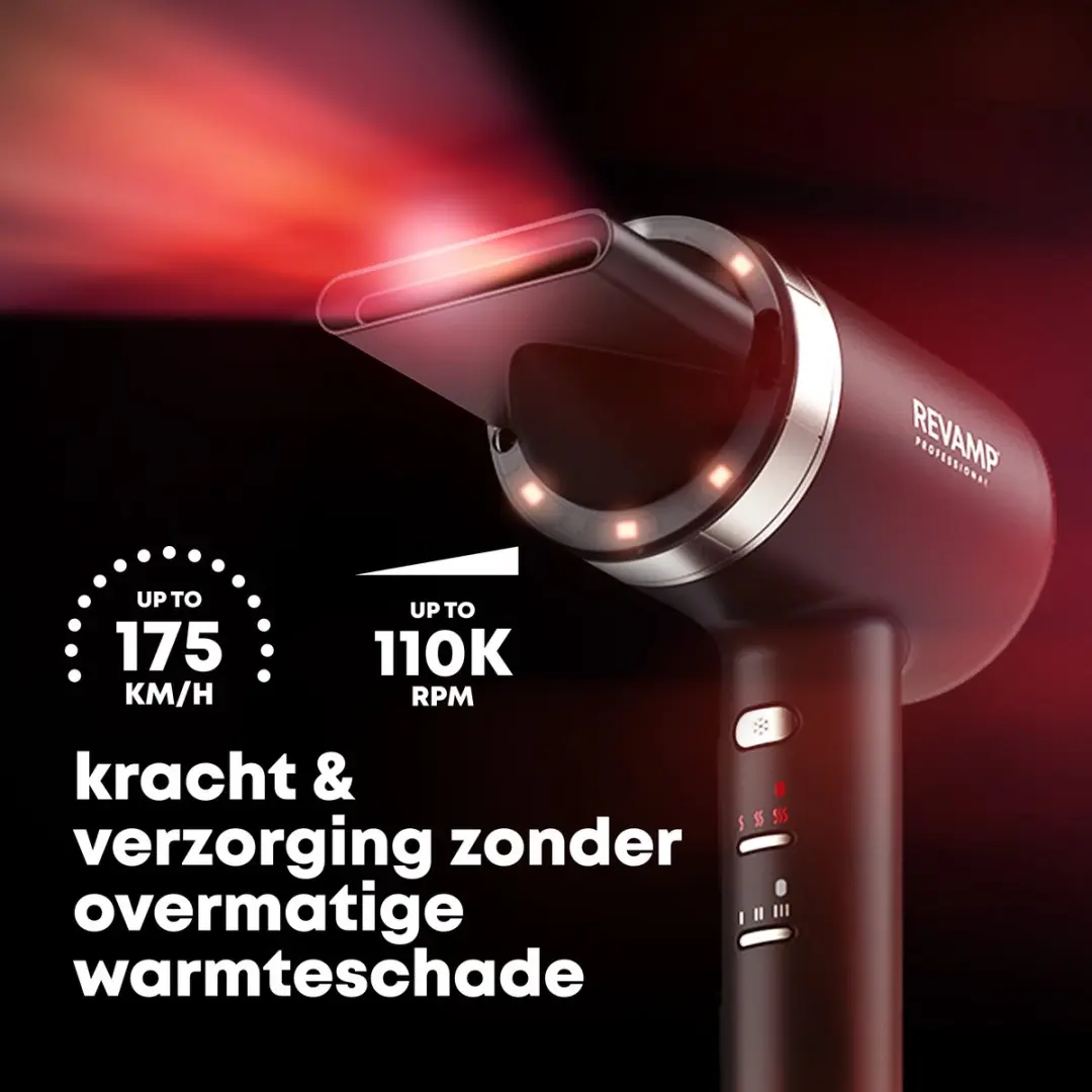 Revamp Tricare DR7250 Haardroger 1600W - 4 Warmtestanden - Zwart - afbeelding 6 van 6