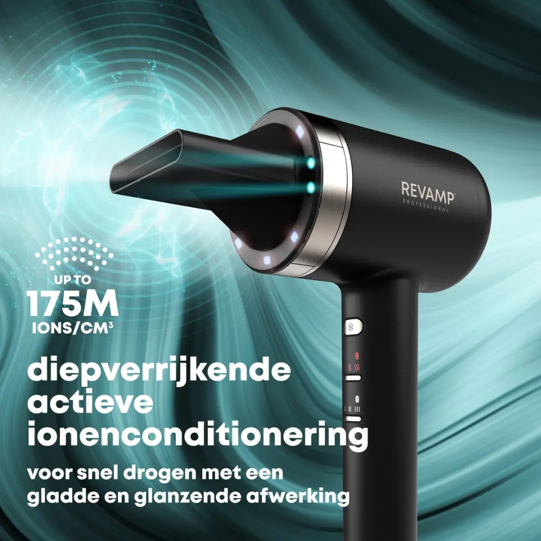 Revamp Tricare DR7250 Haardroger 1600W - 4 Warmtestanden - Zwart