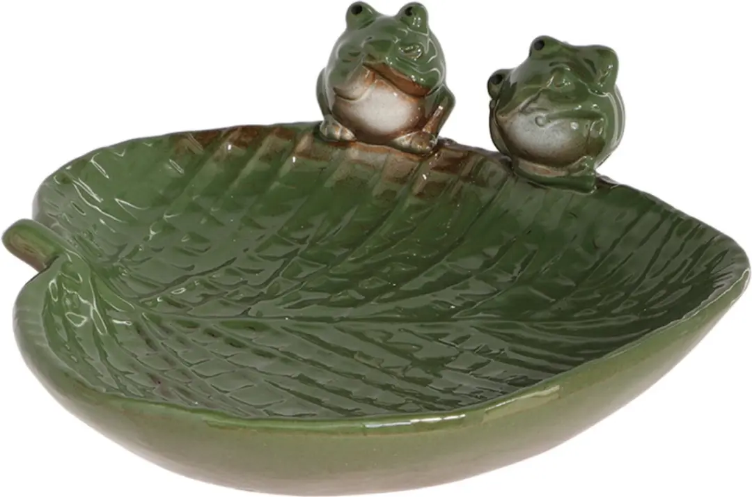 Esschert Design Vogelbad Keramiek Kikkers