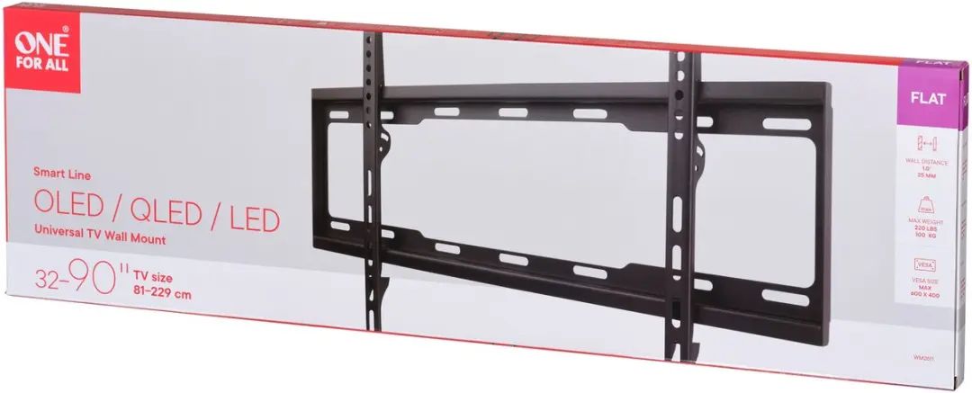 One For All WM2611 TV Muurbeugel - 32-84 inch - Wit
