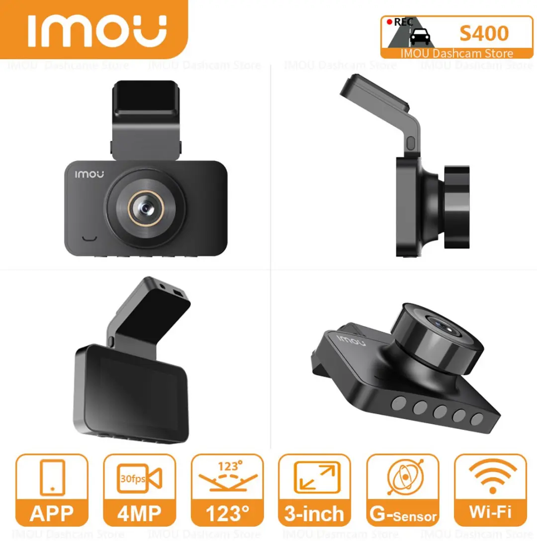 Imou S400 Dashcam 4MP - Zwart