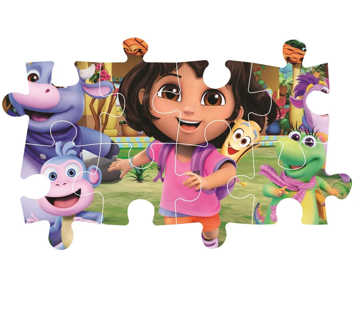 Clementoni Dora the Explorer Maxi Super Color Puzzel 24 Stuks - Multikleur