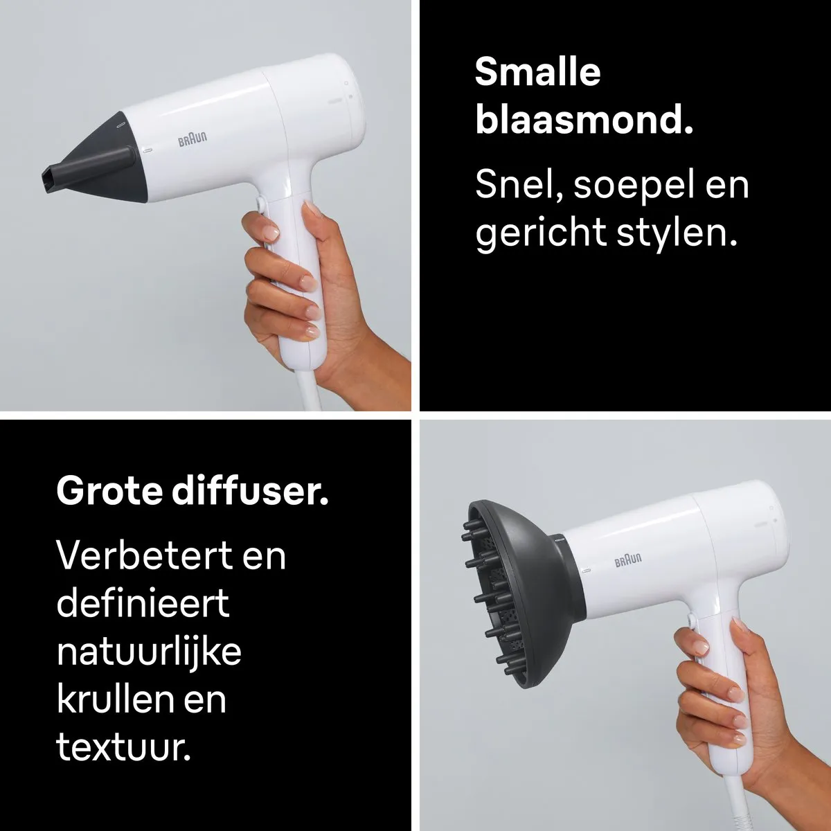 Braun HD2.21 BRHD226E Haardroger - 2200W - Wit