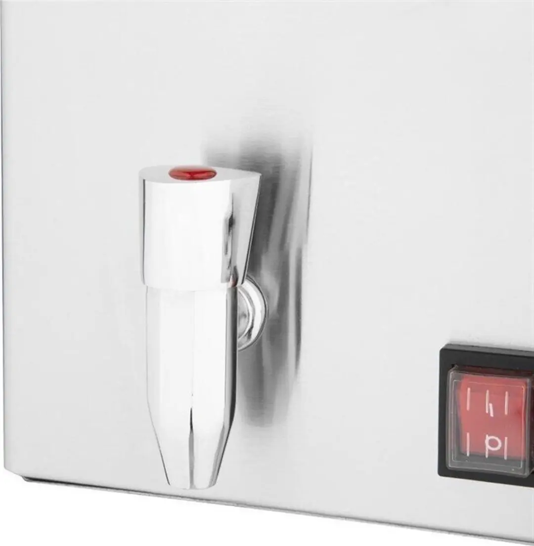 Buffalo FT692 Bain Marie met kraan - 1200W - Zilver