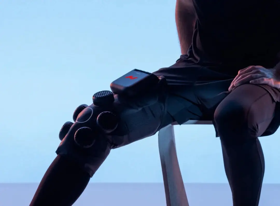 Hyperice Contrast 2 Knie Zwart - Elektronische kniewrap
