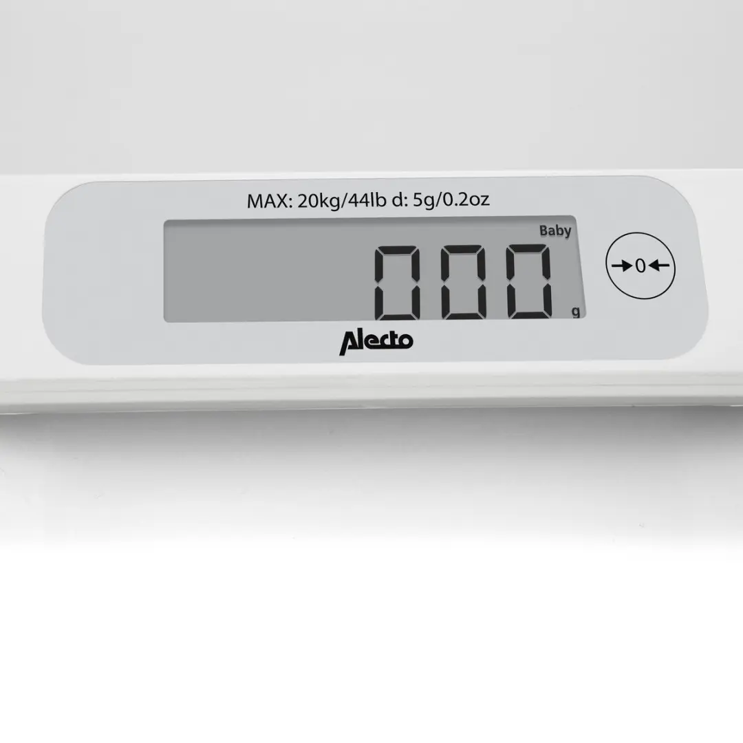 Alecto BC-30 Babyweegschaal - 150 kg Wit