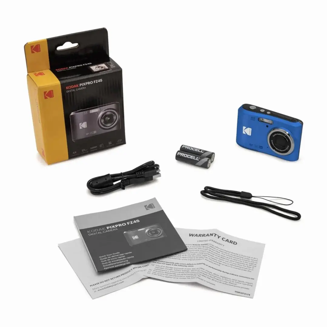 Kodak PIXPRO FZ45 Compactcamera - 16MP - Blauw - afbeelding 6 van 6