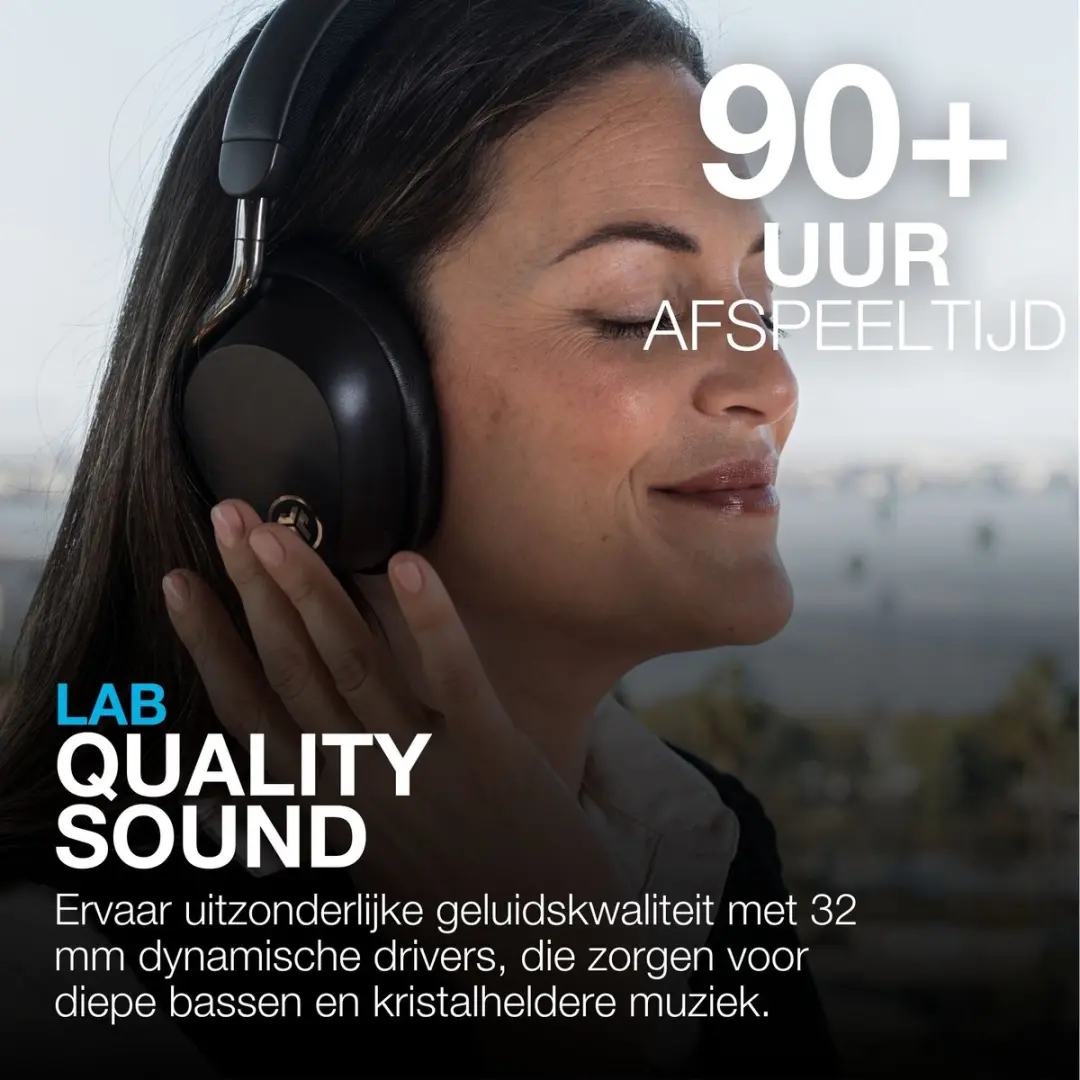 JLab Epic Lux Lab Edition IEUHBELUXLABRBLK42 Koptelefoon - 90 Uur - Zwart