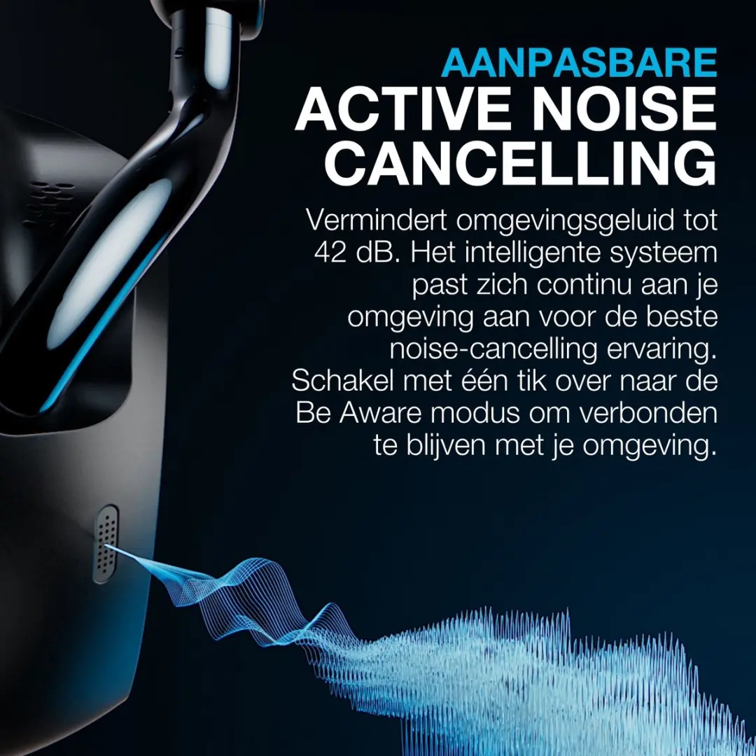 JLab Epic Lux Lab Edition IEUHBELUXLABRBLK42 Koptelefoon - 90 Uur - Zwart - afbeelding 6 van 6