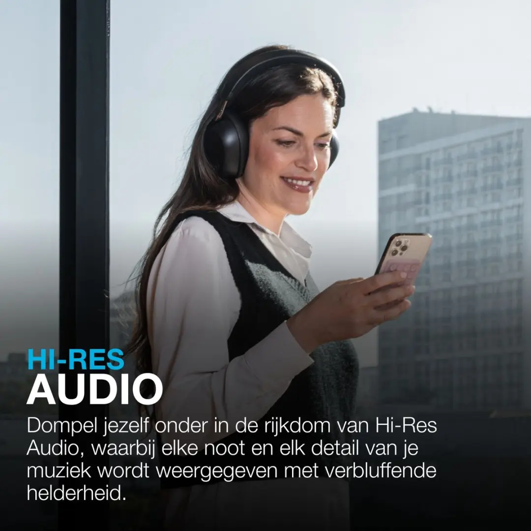 JLab Epic Lux Lab Edition IEUHBELUXLABRBLK42 Koptelefoon - 90 Uur - Zwart
