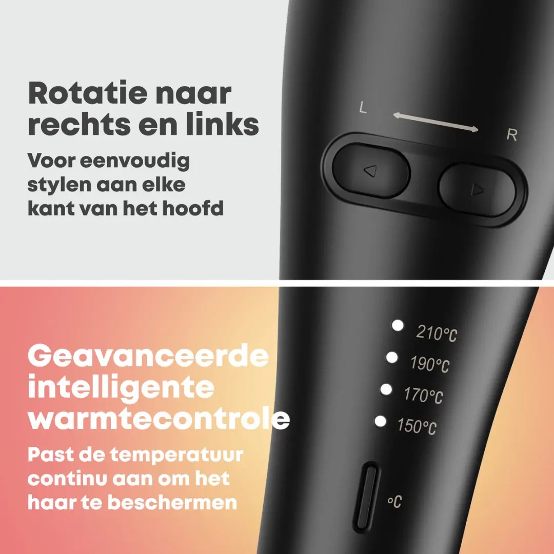 Revamp Progloss Hollywood Curl CL2000 Automatische Krultang - 150-210°C - Zwart