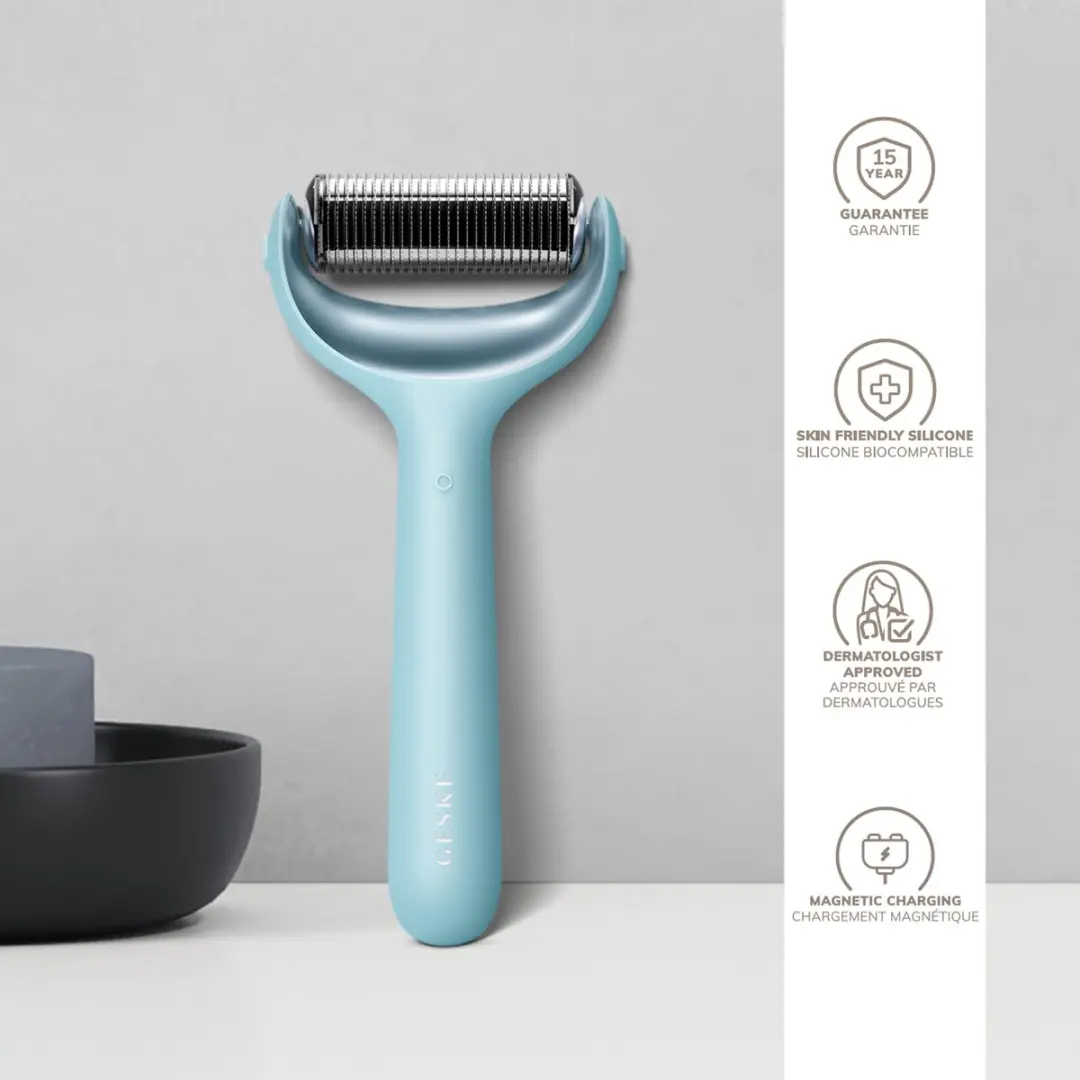 GESKE SmartAppGuided MicroNeedle Roller 8-in-1 - Turquoise - afbeelding 5 van 6