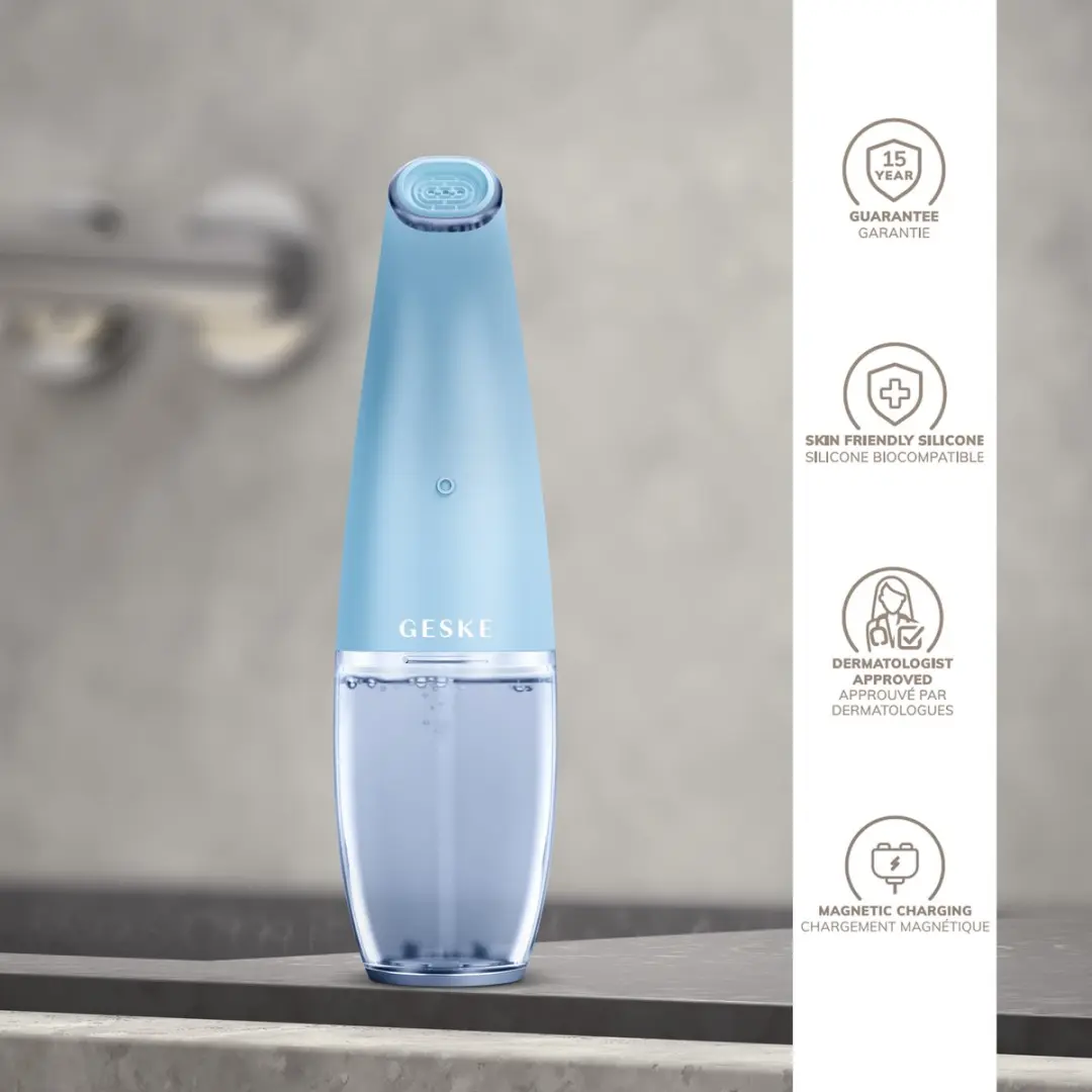 GESKE SmartAppGuided Aqua-Stream Gezichtsreiniger GK000061AQ01 - 5 Snelheden - Aquamarine