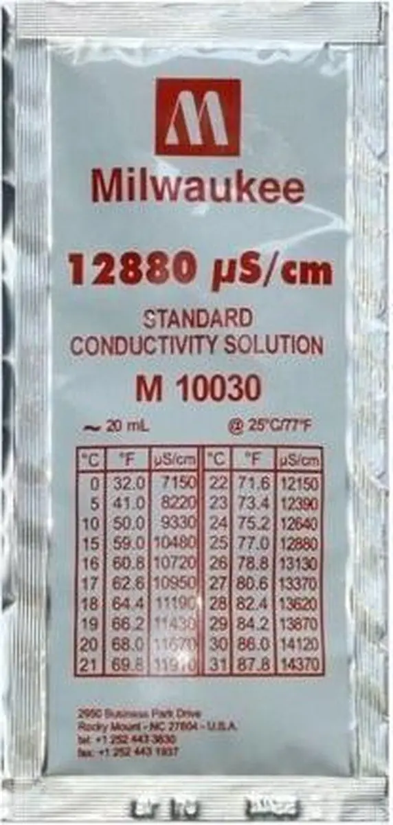 Milwaukee 12880 µS/cm EC Kalibratiebuffer