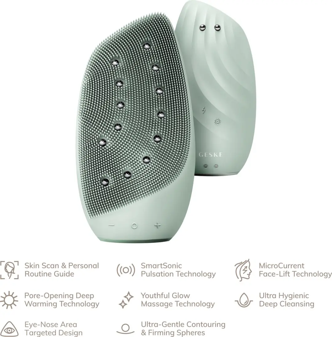GESKE SmartAppGuided Sonic Thermo Facial Brush GK000006GN01 - 18 Snelheden - Groen