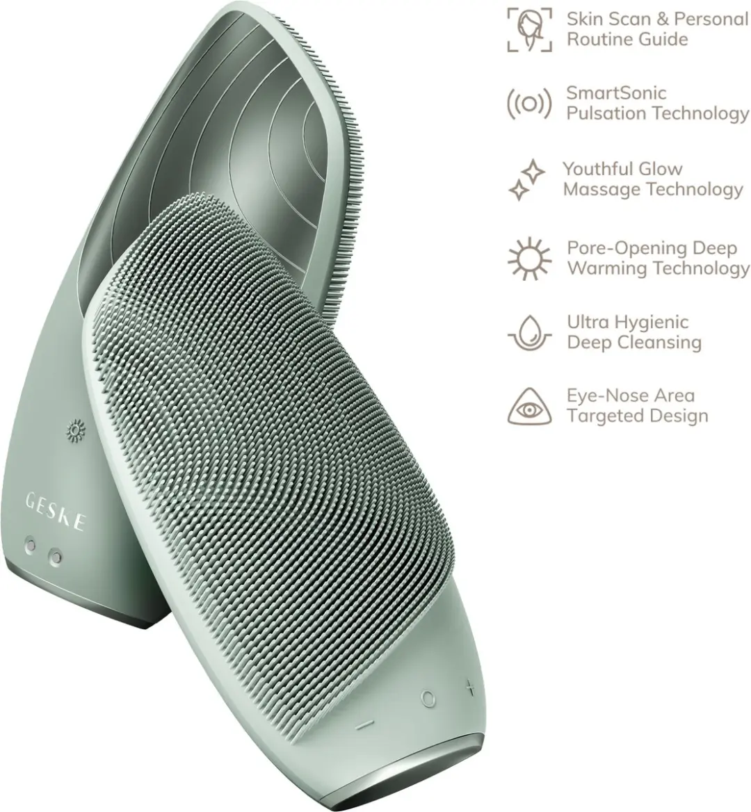 GESKE SmartAppGuided Sonic Thermo Facial Brush GK000007GN01 - 18 Snelheden - Groen