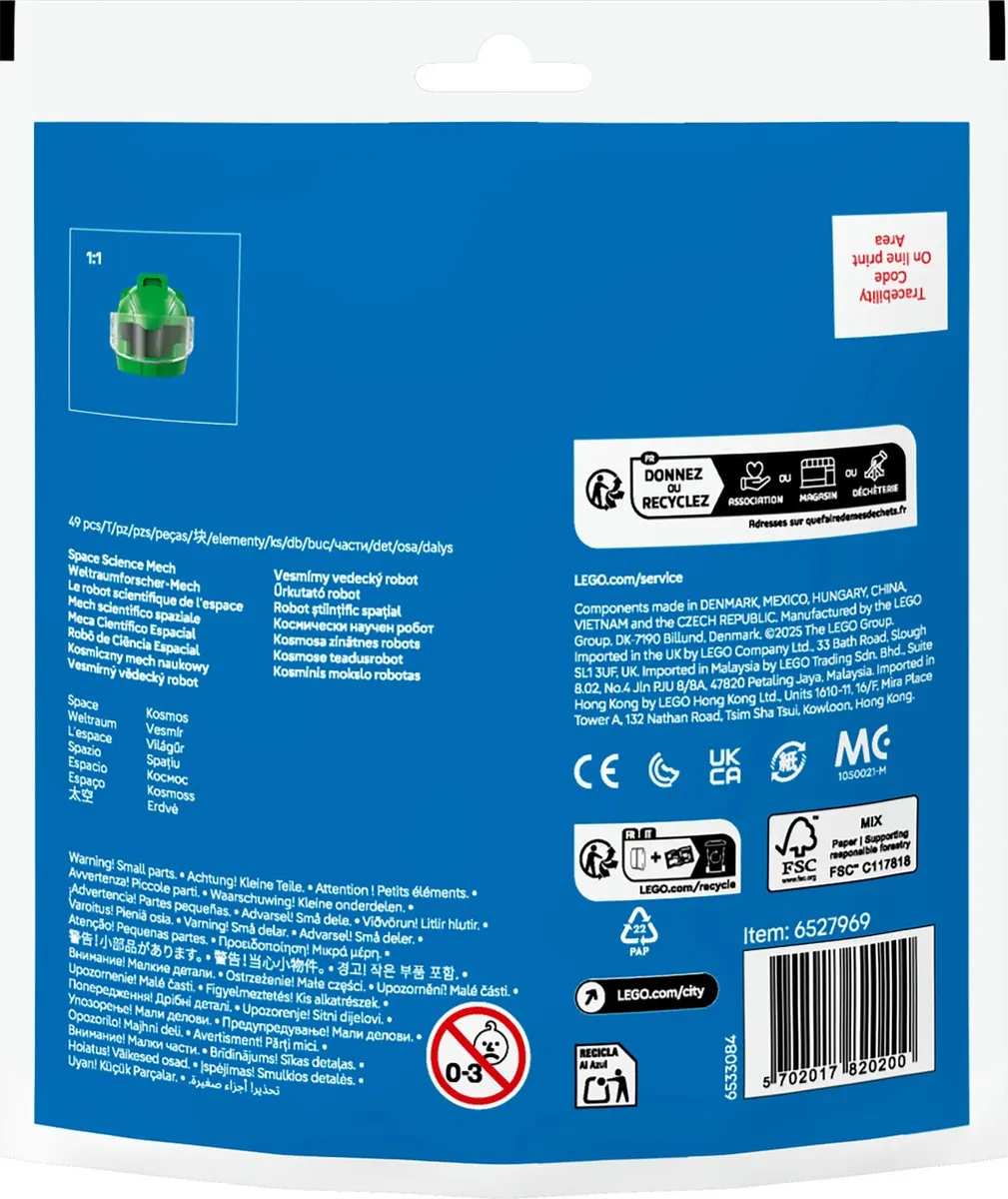 LEGO City Ruimtewetenschaps Mecha 30694 - 49 Stukken - Meerkleurig