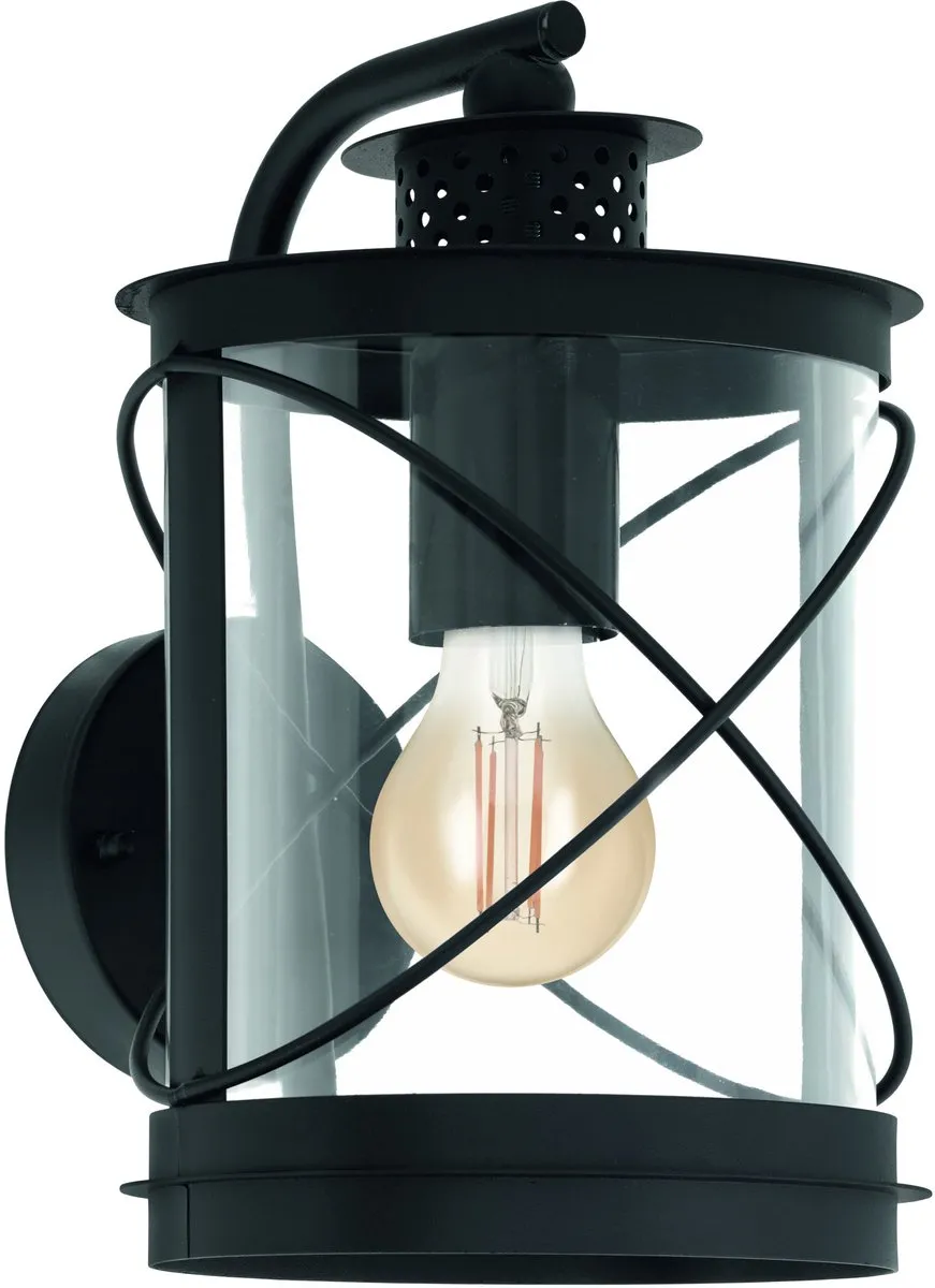 Eglo Hilburn Wandlamp Buiten E27 - 28cm - Zwart