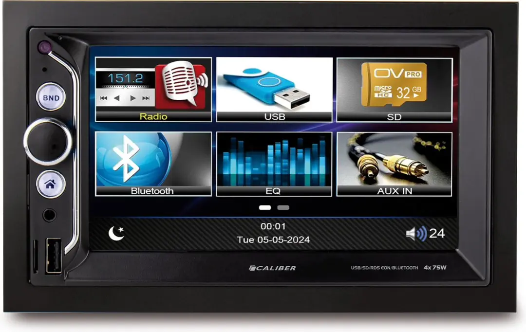 Caliber 2 DIN Autoradio RMD805BT