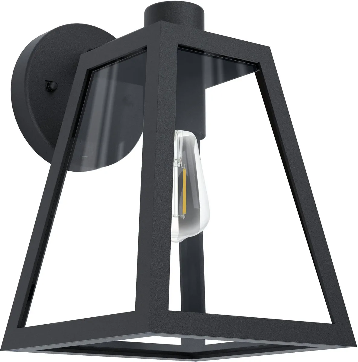 Eglo Mirandola Wandlamp Buiten E27 - 27cm - Zwart