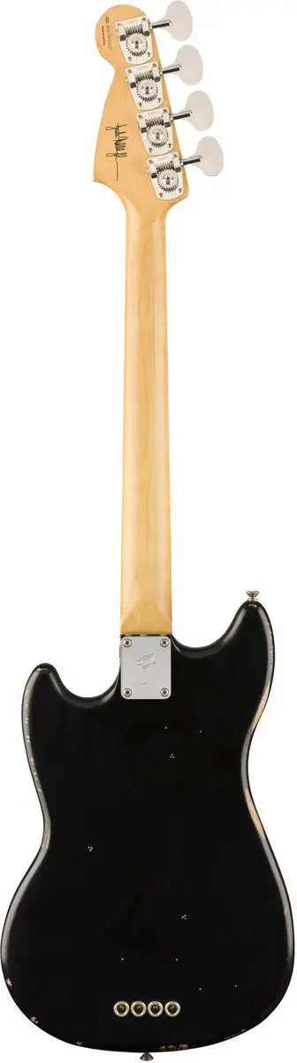 Fender Justin Meldal-Johnsen Road Worn Mustang Bass - Black - afbeelding 6 van 6