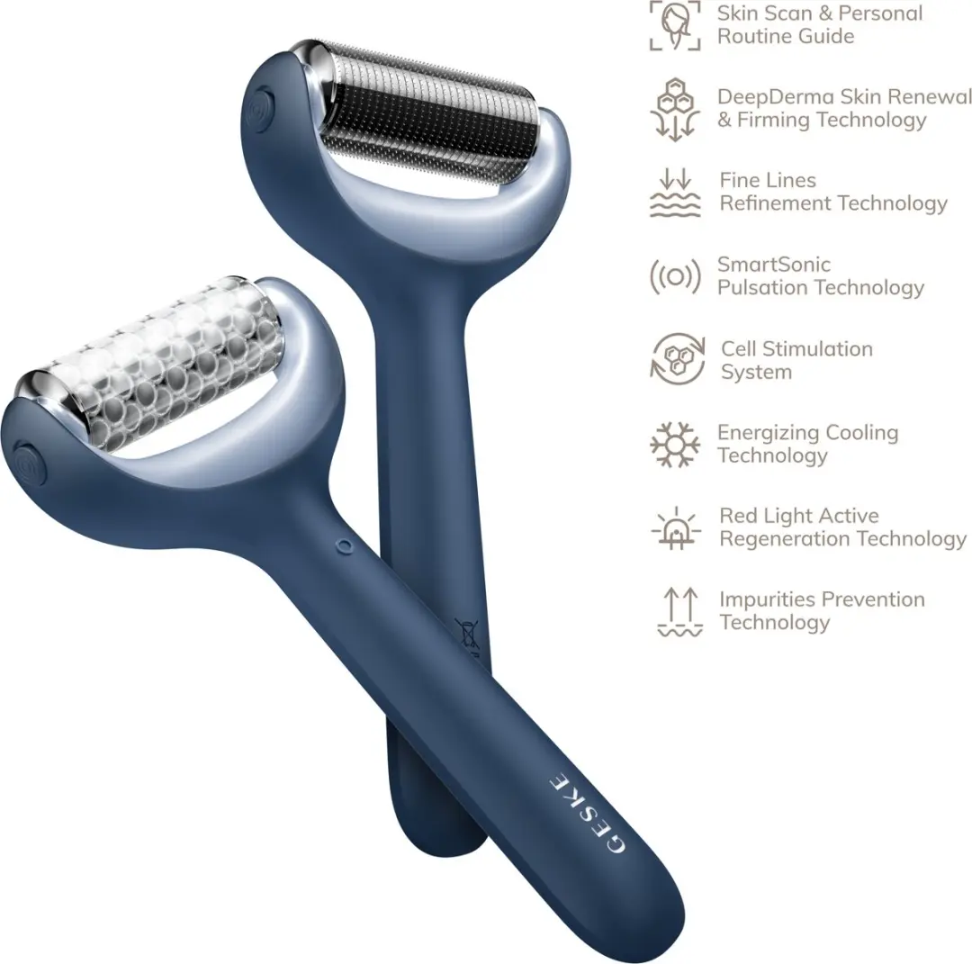 GESKE SmartAppGuided MicroNeedle Roller 8-in-1 - Midnight