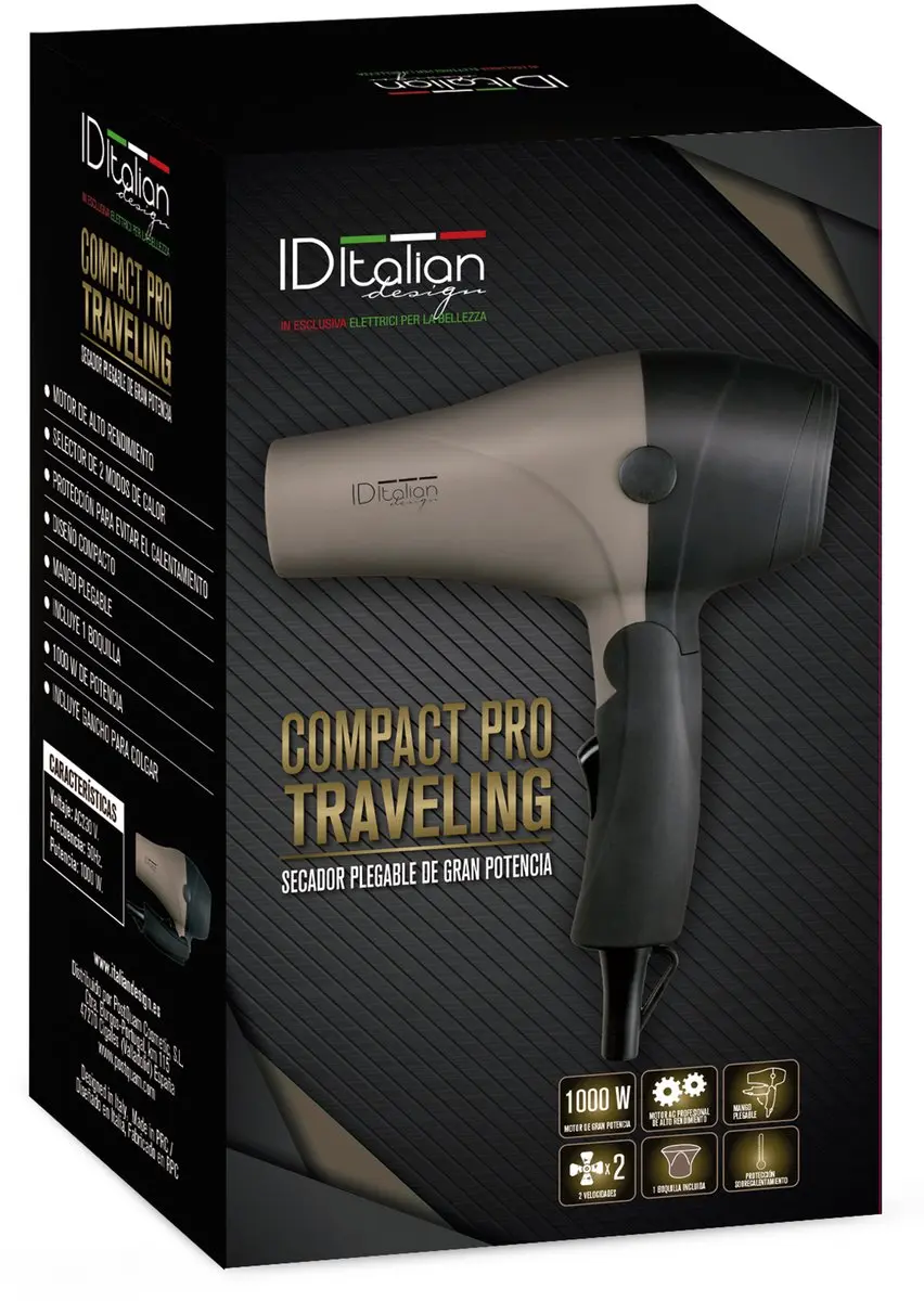 PostQuam IDETRAVEL1000 Haardroger 1000W