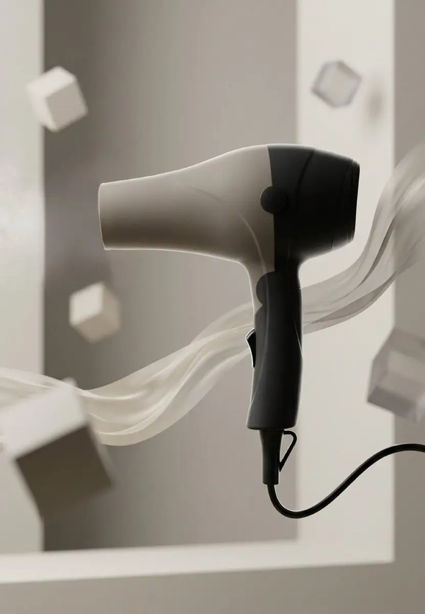 PostQuam IDETRAVEL1000 Haardroger 1000W - Zwart/Bruin
